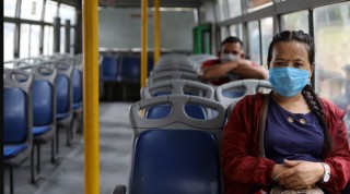 लकडाउनपछि सार्वजनिक बसकाे यात्रा : यात्रुको लागि नौलो अनुभव