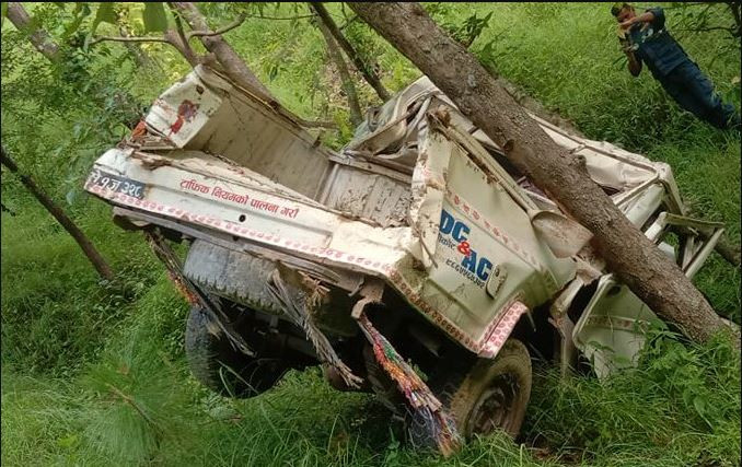 दार्चुलामा जीप दुर्घटना, छ जना  घाइते