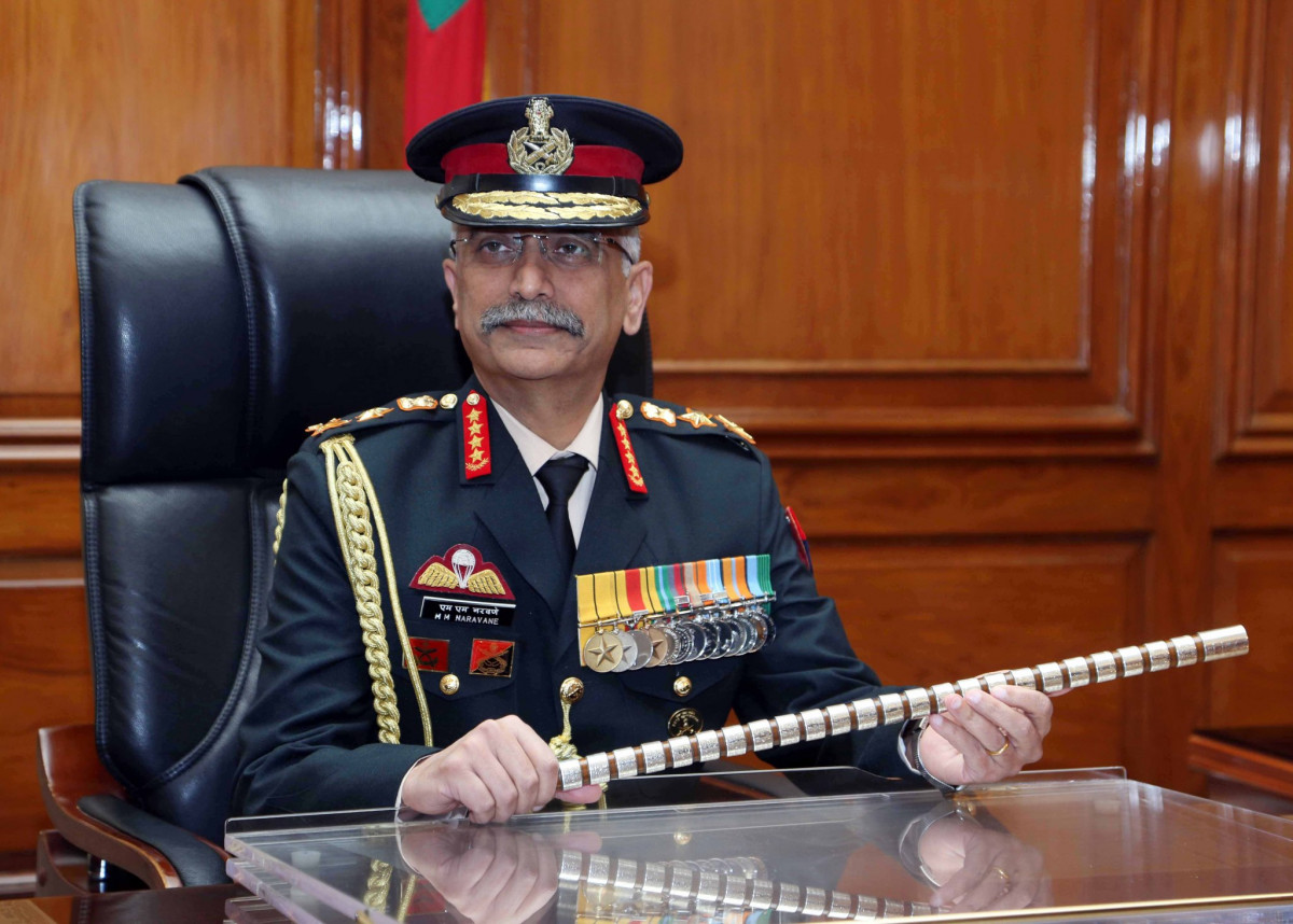 Indian Army Chief Naravane arrives in Kathmandu