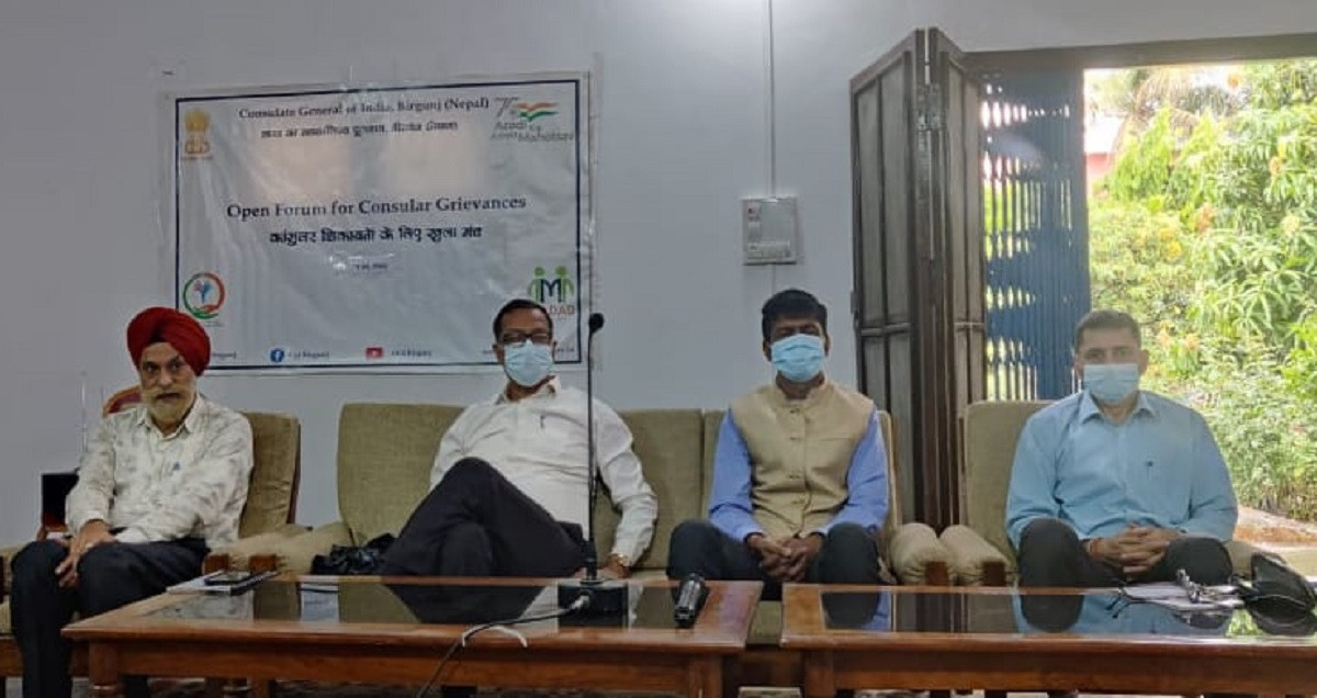 भारतीय महावाणिज्य दुतावासले ‘ओपन हाउस फर कन्सुलर गुनासो’ कार्यक्रम 