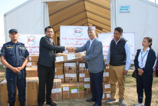 भारतले पठायो चौथो चरणको भूकम्प राहत सामग्री