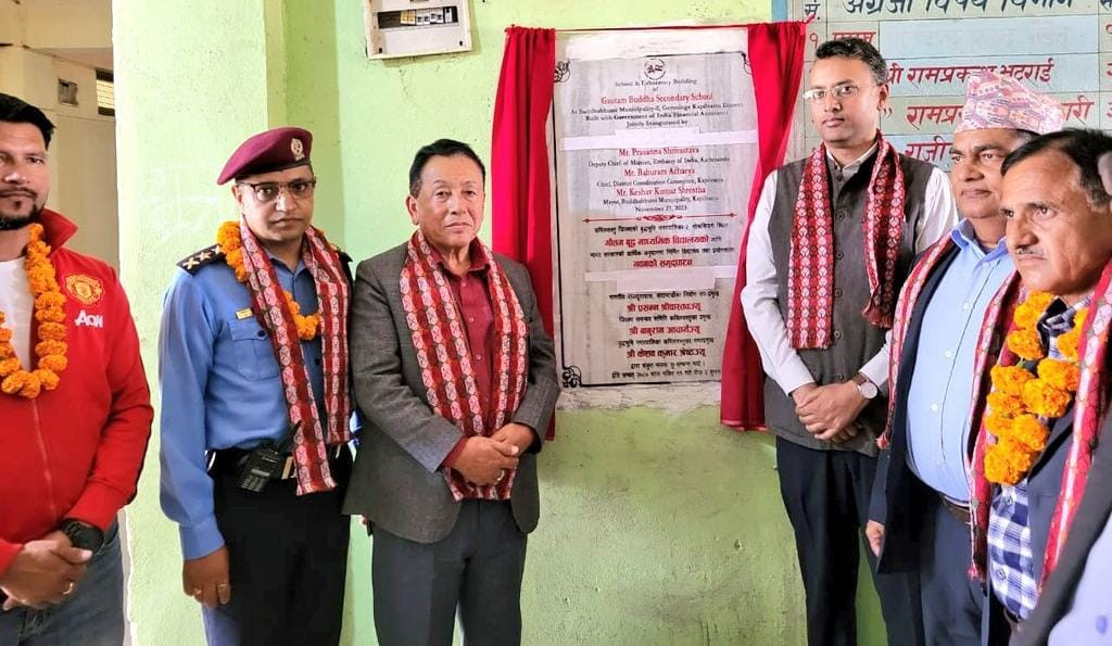 सवा तीन करोडको लगानीमा भारतद्वारा कपिलवस्तुमा उच्च प्रभाव सामुदायिक विकास परियोजनाको निर्माण