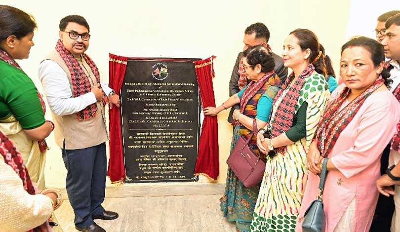 पद्मकन्या माबि डिल्लीबजारमा भारतले बनाइदियो ३९ कोठाकाे सुविधायुक्त छात्राबास