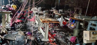 विद्युत सर्ट हुँदा गार्मेन्ट उद्योगमा  भीषण आगलागी