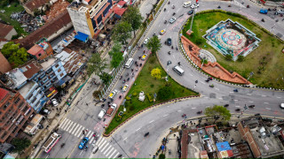एमाले प्रदर्शनको दोस्रो दिन : ड्रोनबाट यस्तो देखियो बबरमहल क्षेत्र